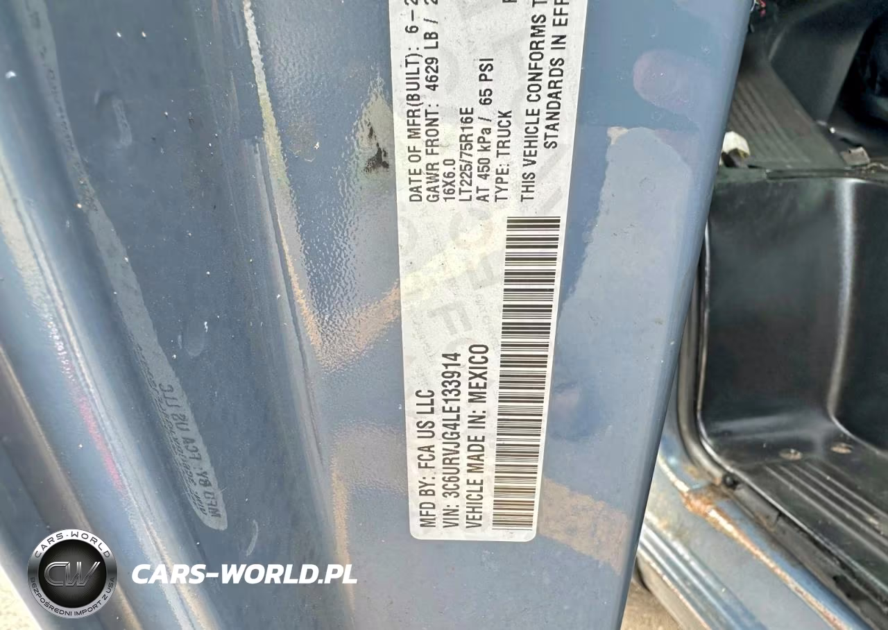 2020 Ram Promaster 3500 3500 High VIN:3C6URVJG4LE133914 - 10