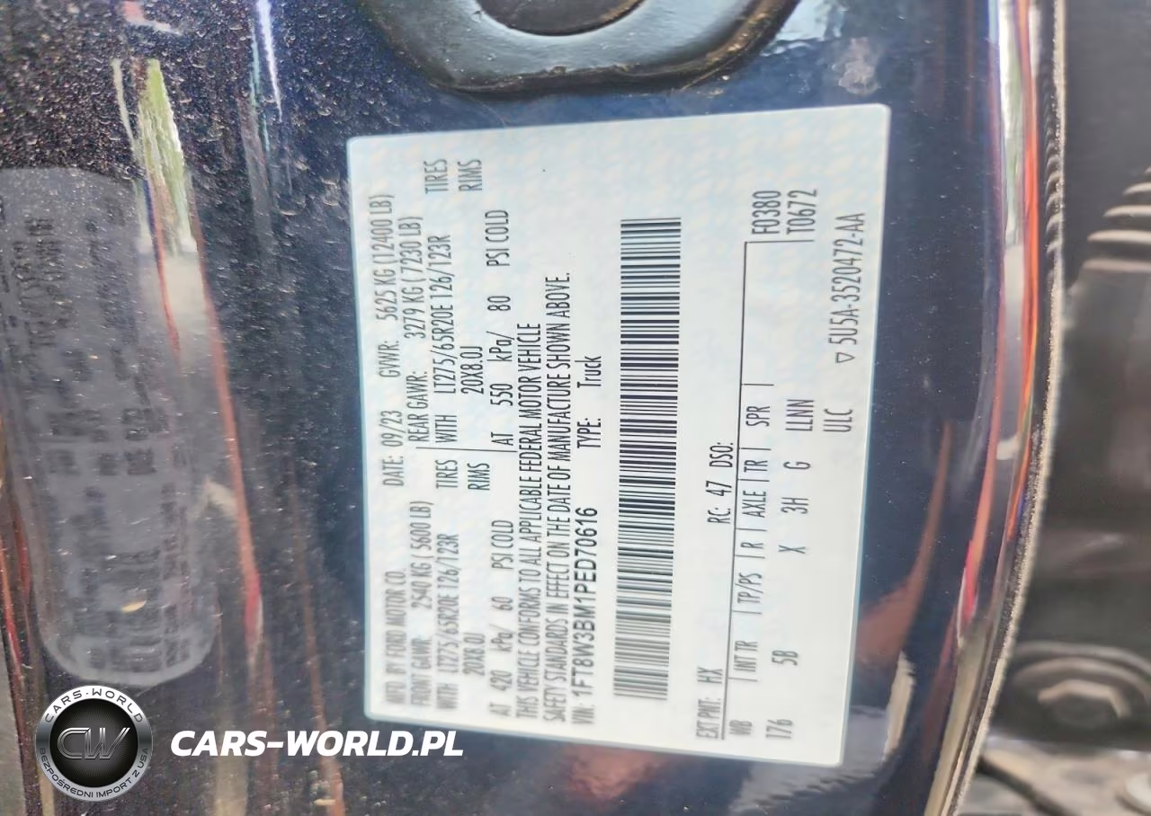 2023 Ford F350 Super Duty VIN:1FT8W3BM1PED70616 - 12