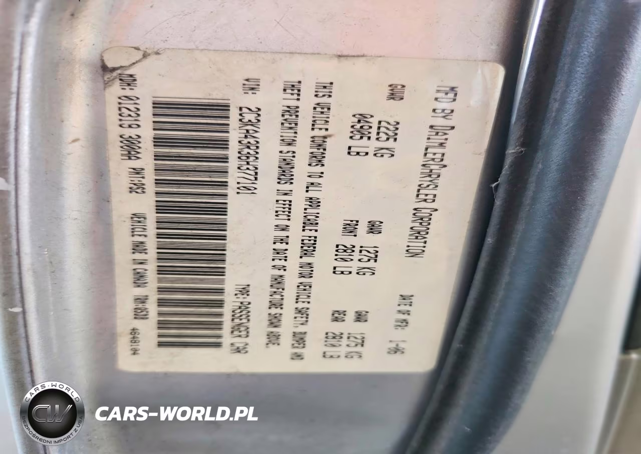 2006 Chrysler 300 VIN:2C3KA43R36H377101 - 13