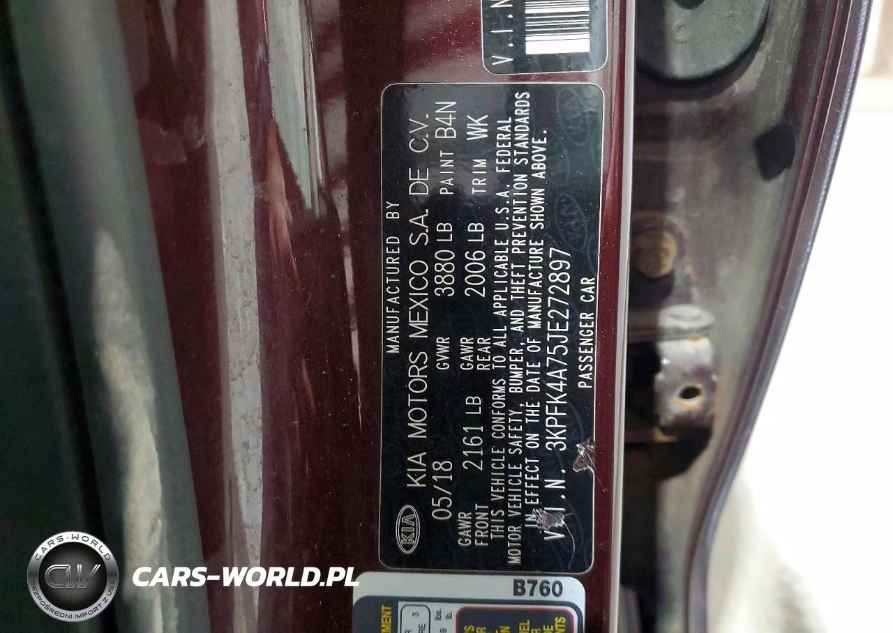 2018 Kia Forte Lx VIN:3KPFK4A75JE272897 - 12