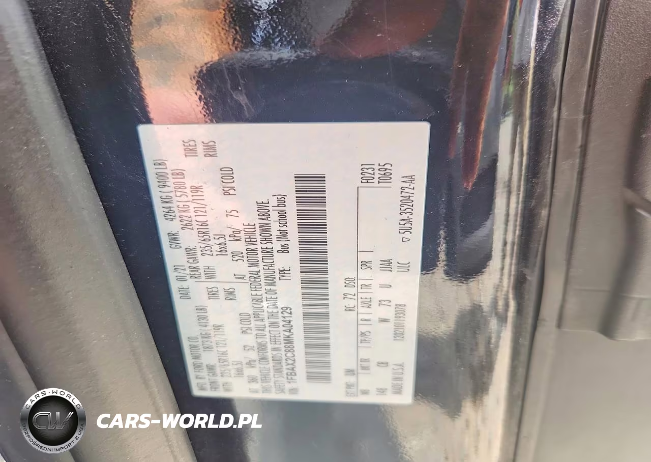 2021 Ford Transit T-350 VIN:1FBAX2C88MKA04129 - 14