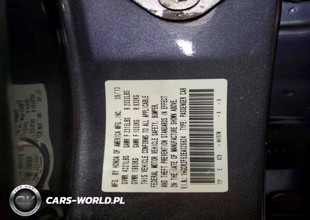 2014 Honda Accord Sport VIN:1HGCR2F53EA026824 - 12