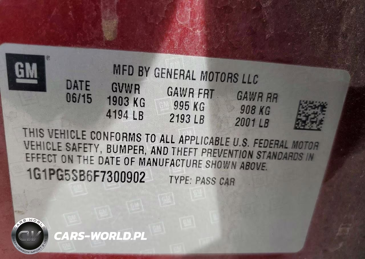 2015 Chevrolet Cruze Ltz VIN:1G1PG5SB6F7300902 - 13