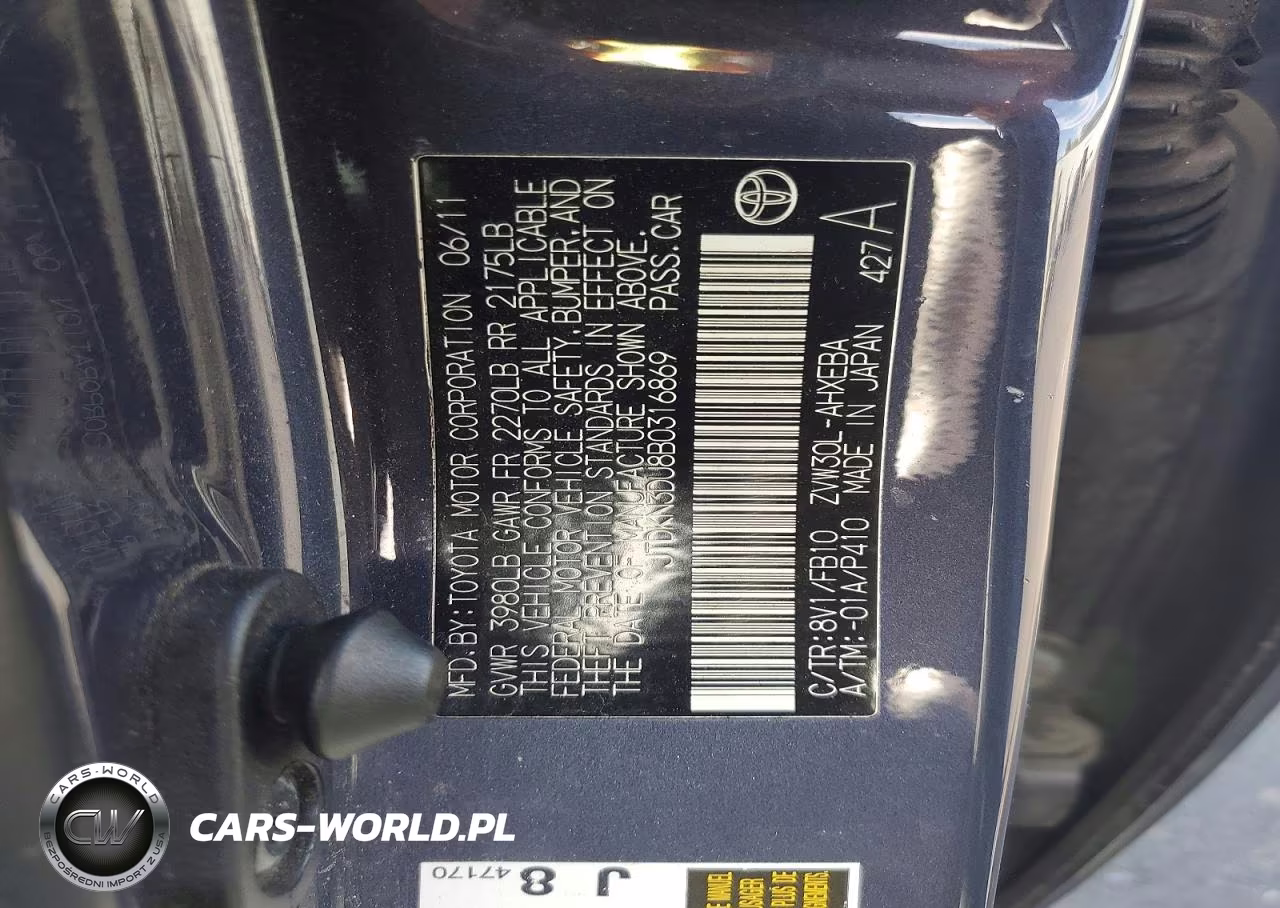 2011 Toyota Prius Three VIN:JTDKN3DU8B0316869 - 12