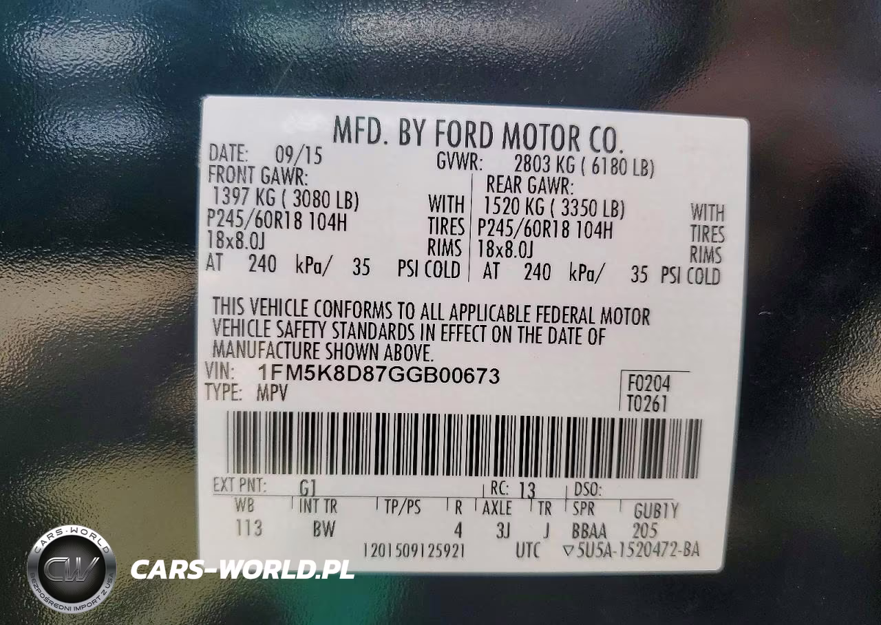 2016 Ford Explorer Xlt VIN:1FM5K8D87GGB00673 - 14