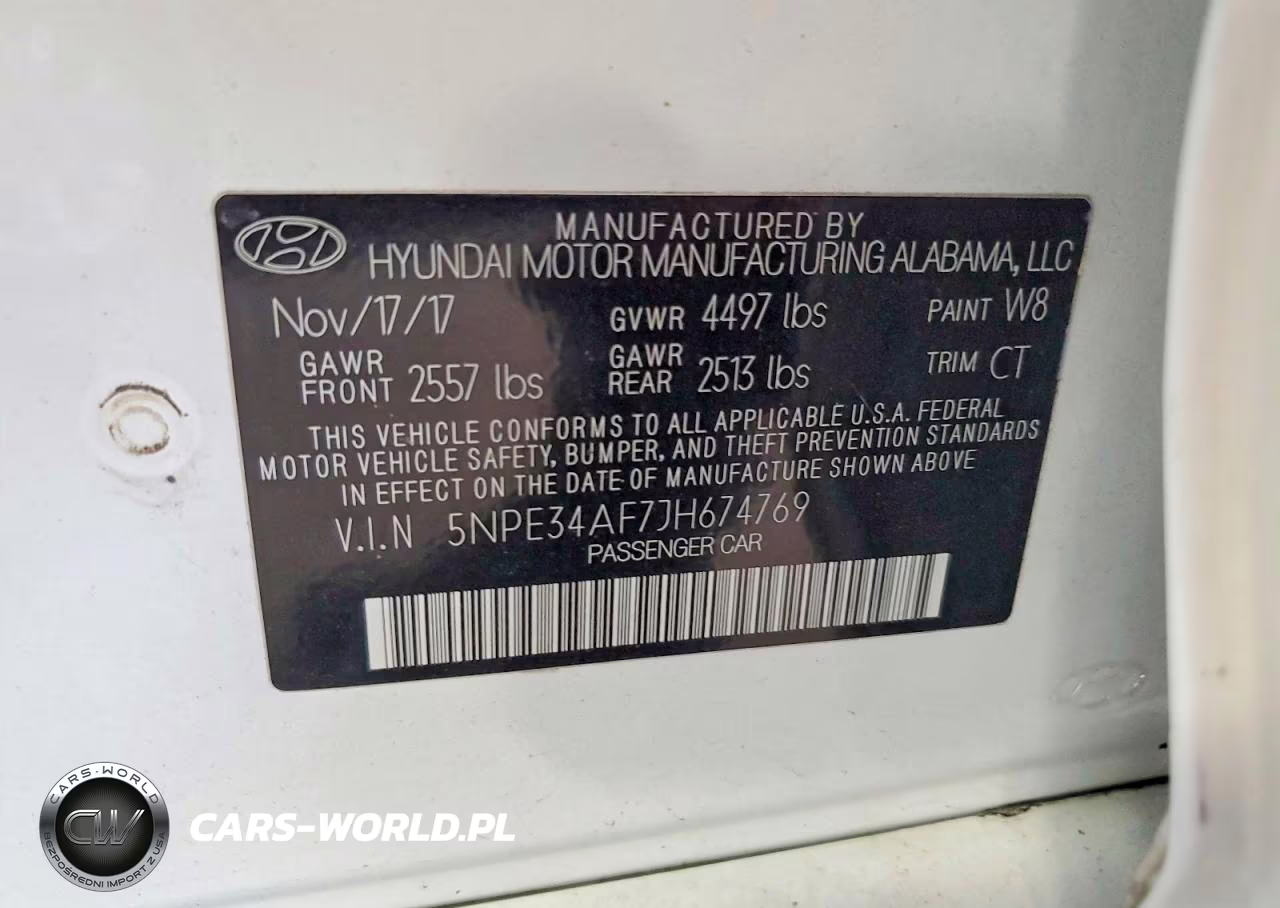 2018 Hyundai Sonata Sport VIN:5NPE34AF7JH674769 - 12