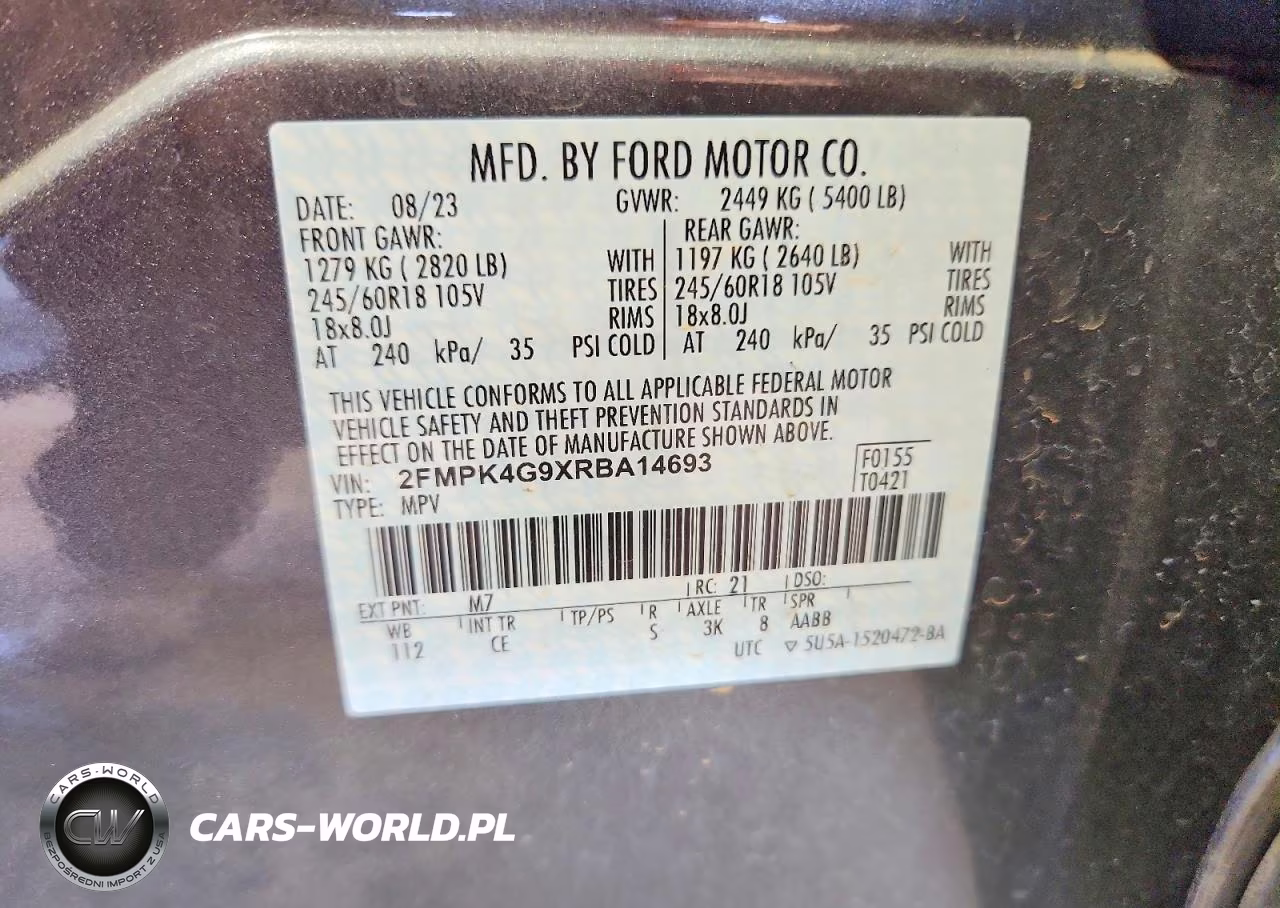 2024 Ford Edge Se VIN:2FMPK4G9XRBA14693 - 13