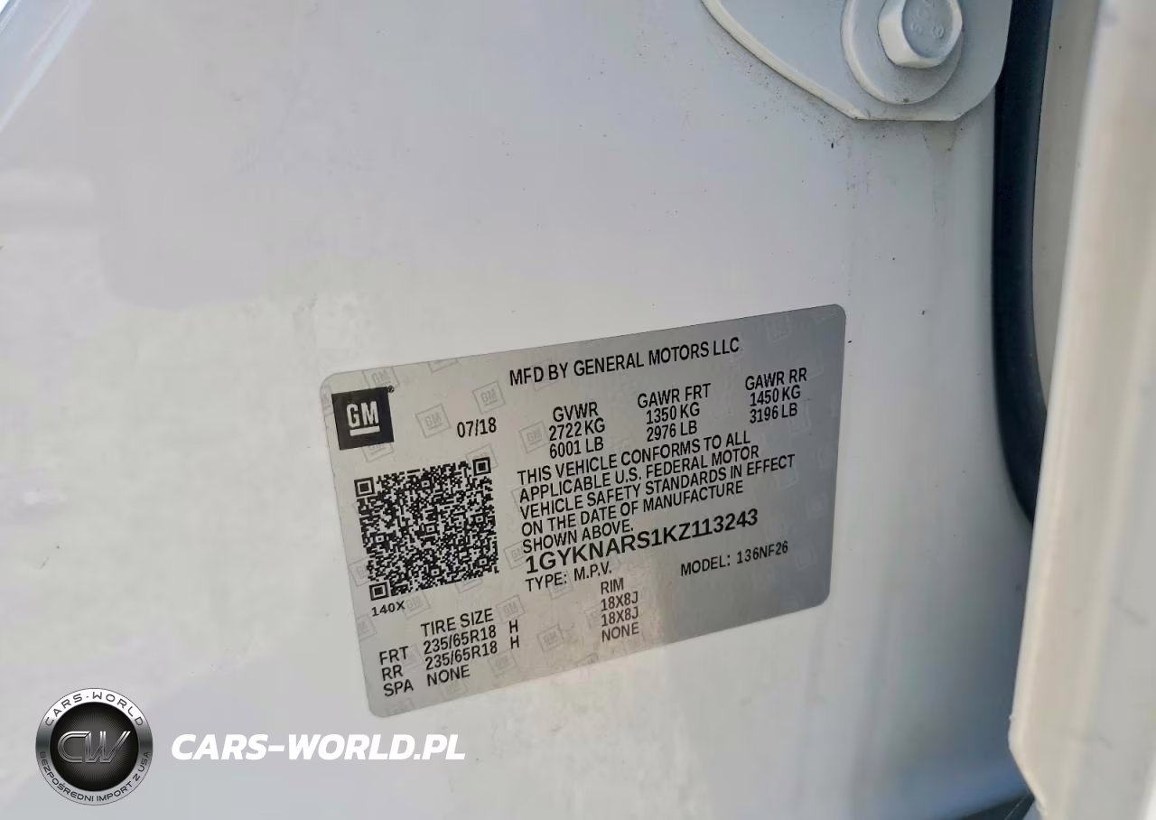 2019 Cadillac Xt5 VIN:1GYKNARS1KZ113243 - 13