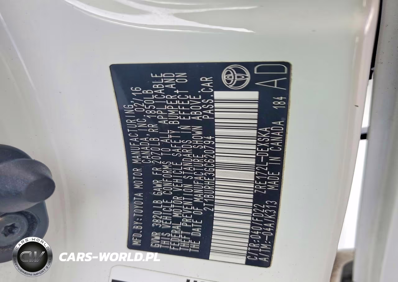 2016 Toyota Corolla S Plus VIN:2T1BURHE3GC620794 - 12