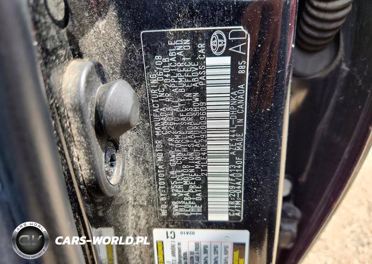 2009 Toyota Corolla Matrix S VIN:2T1LE40E29C009609 - 12