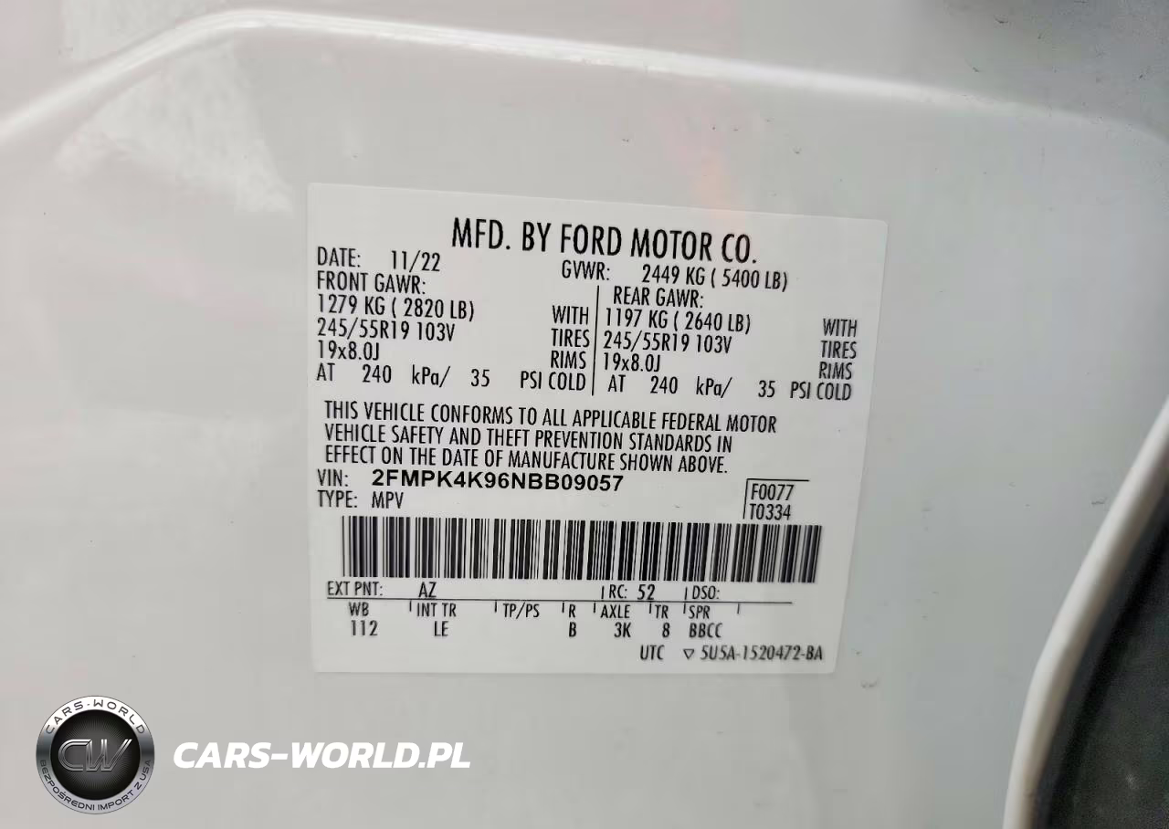 2022 Ford Edge Titanium VIN:2FMPK4K96NBB09057 - 13