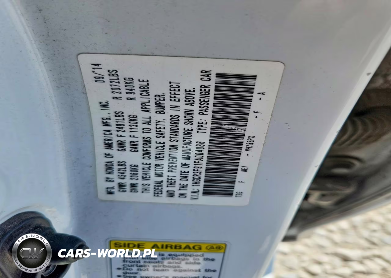 2015 Honda Accord Touring VIN:1HGCR3F91FA004086 - 12