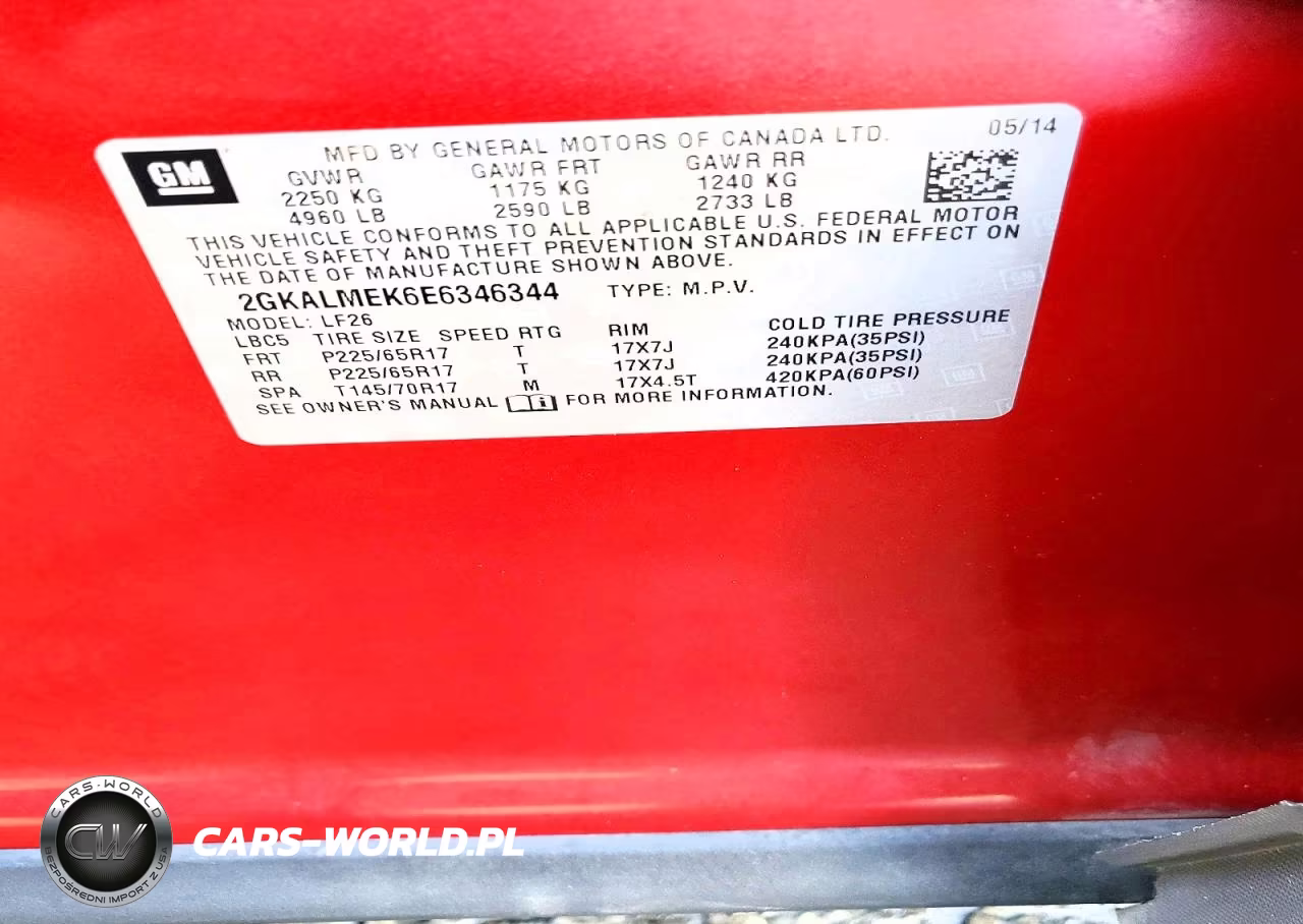 2014 GMC Terrain Sle VIN:2GKALMEK6E6346344 - 13