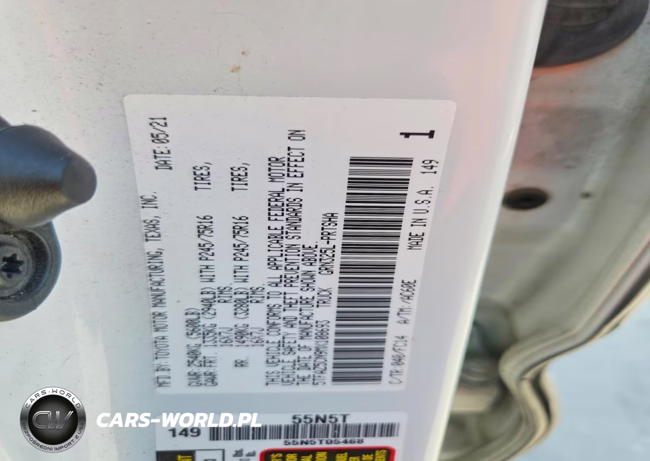 2021 Toyota Tacoma Sr5 V6 VIN:5TFAZ5CN9MX108693 - 12