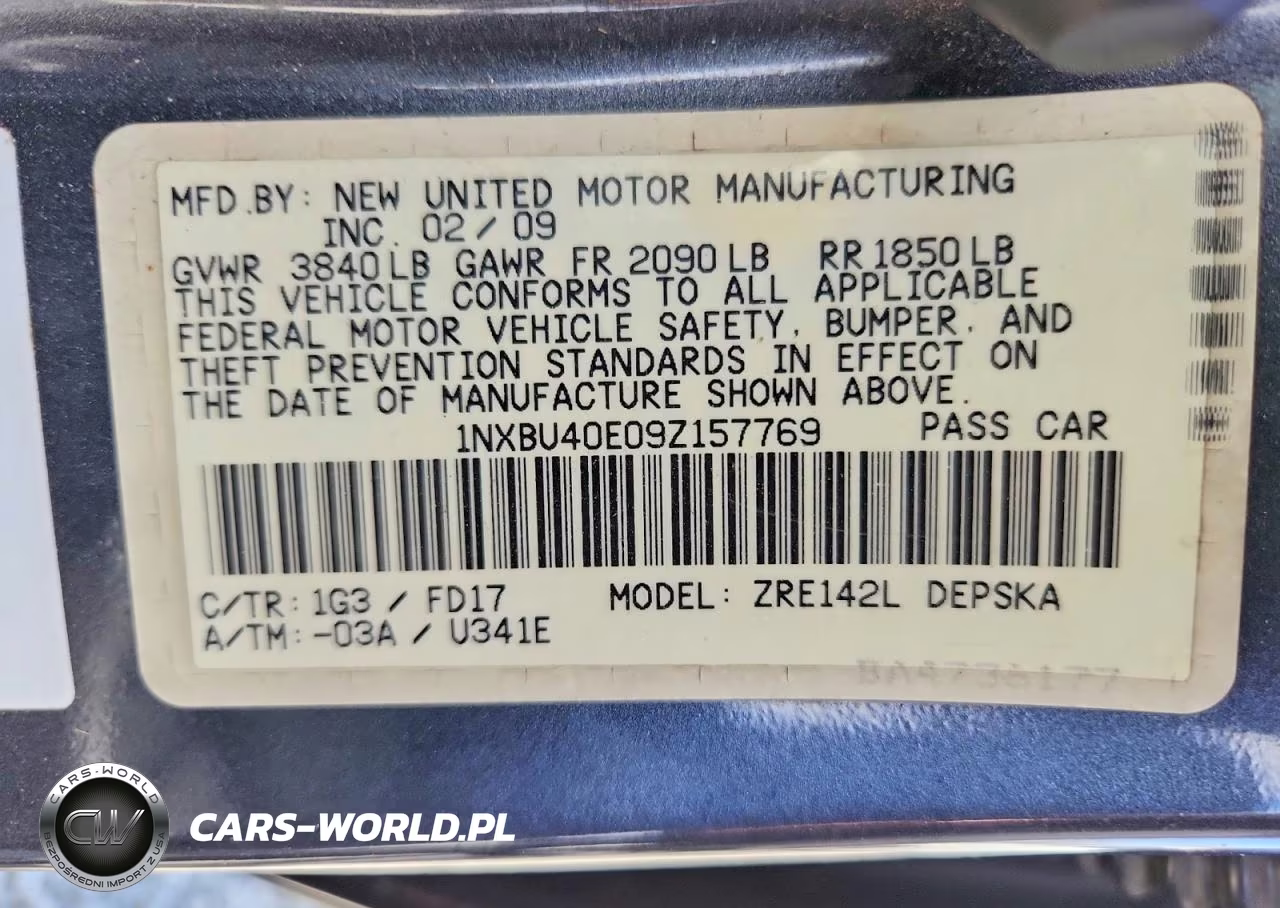 2009 Toyota Corolla S VIN:1NXBU40E09Z157769 - 12