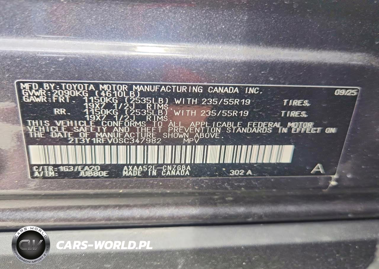 2025 Toyota Rav4 Limited VIN:2T3Y1RFV0SC347982 - 13