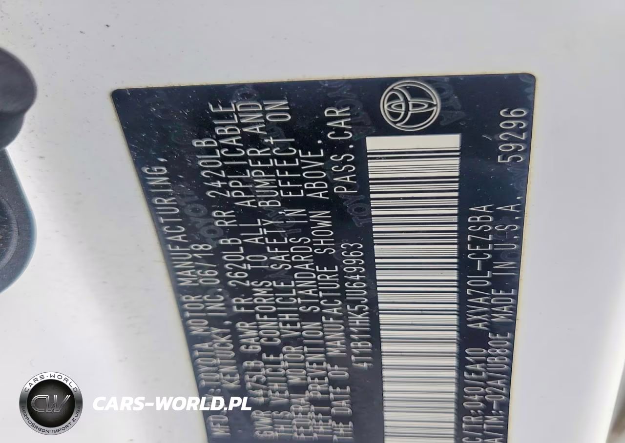 2018 Toyota Camry Se VIN:4T1B11HK5JU649963 - 12