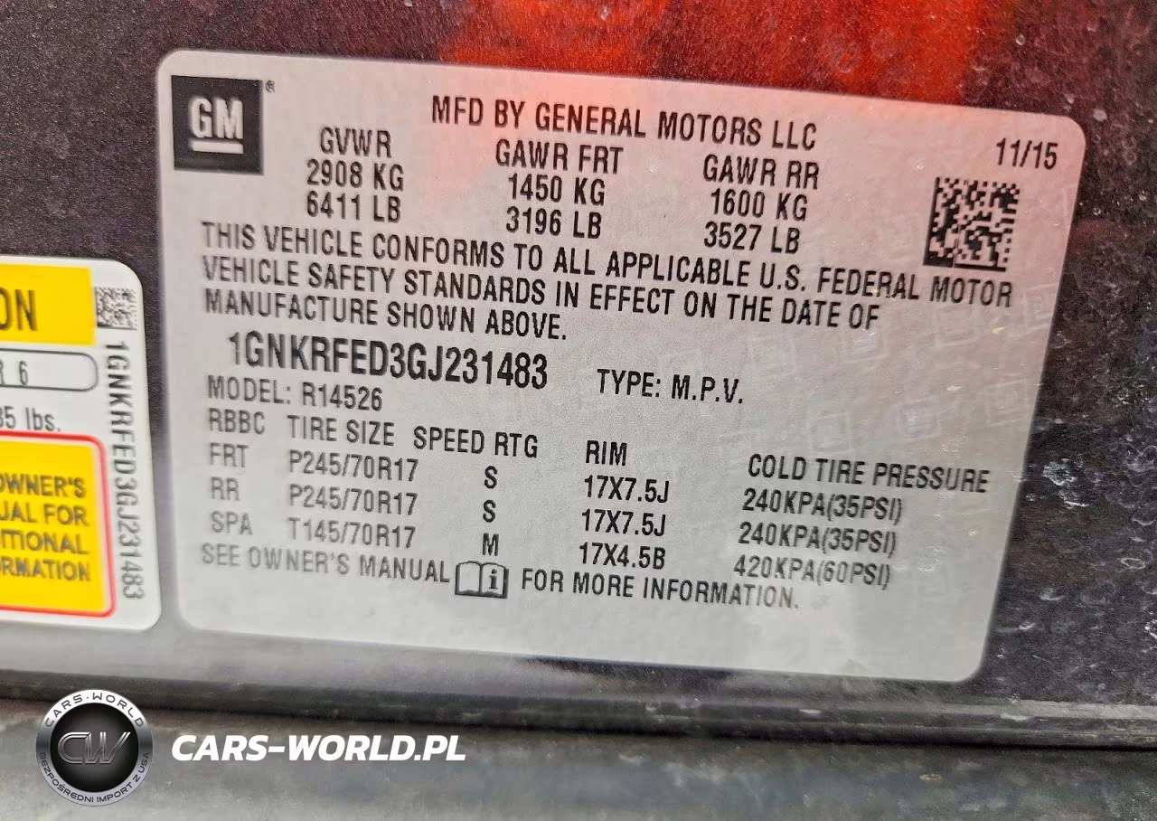 2016 Chevrolet Traverse Ls VIN:1GNKRFED3GJ231483 - 13
