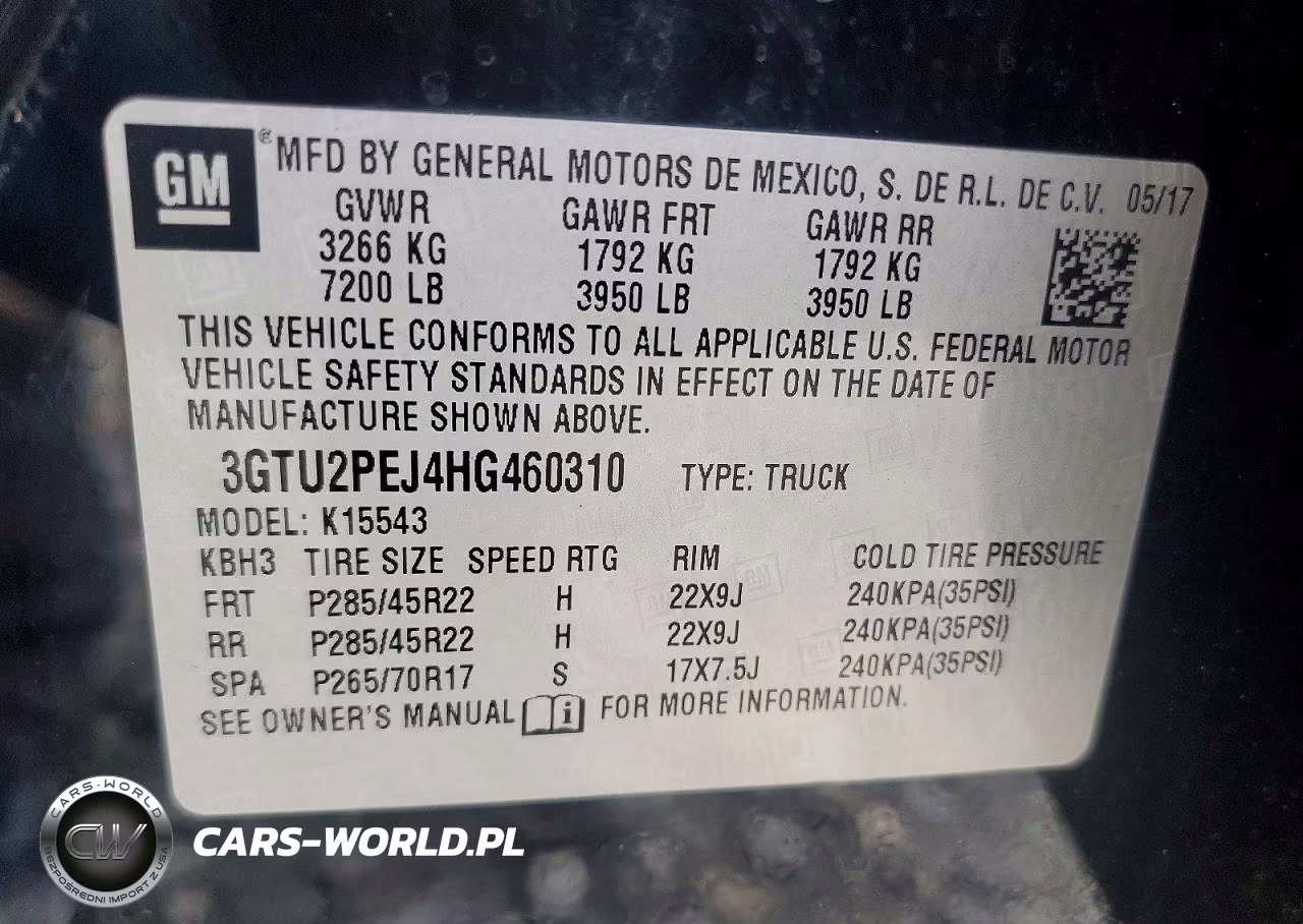 2017 GMC Sierra K1500 Denali VIN:3GTU2PEJ4HG460310 - 12