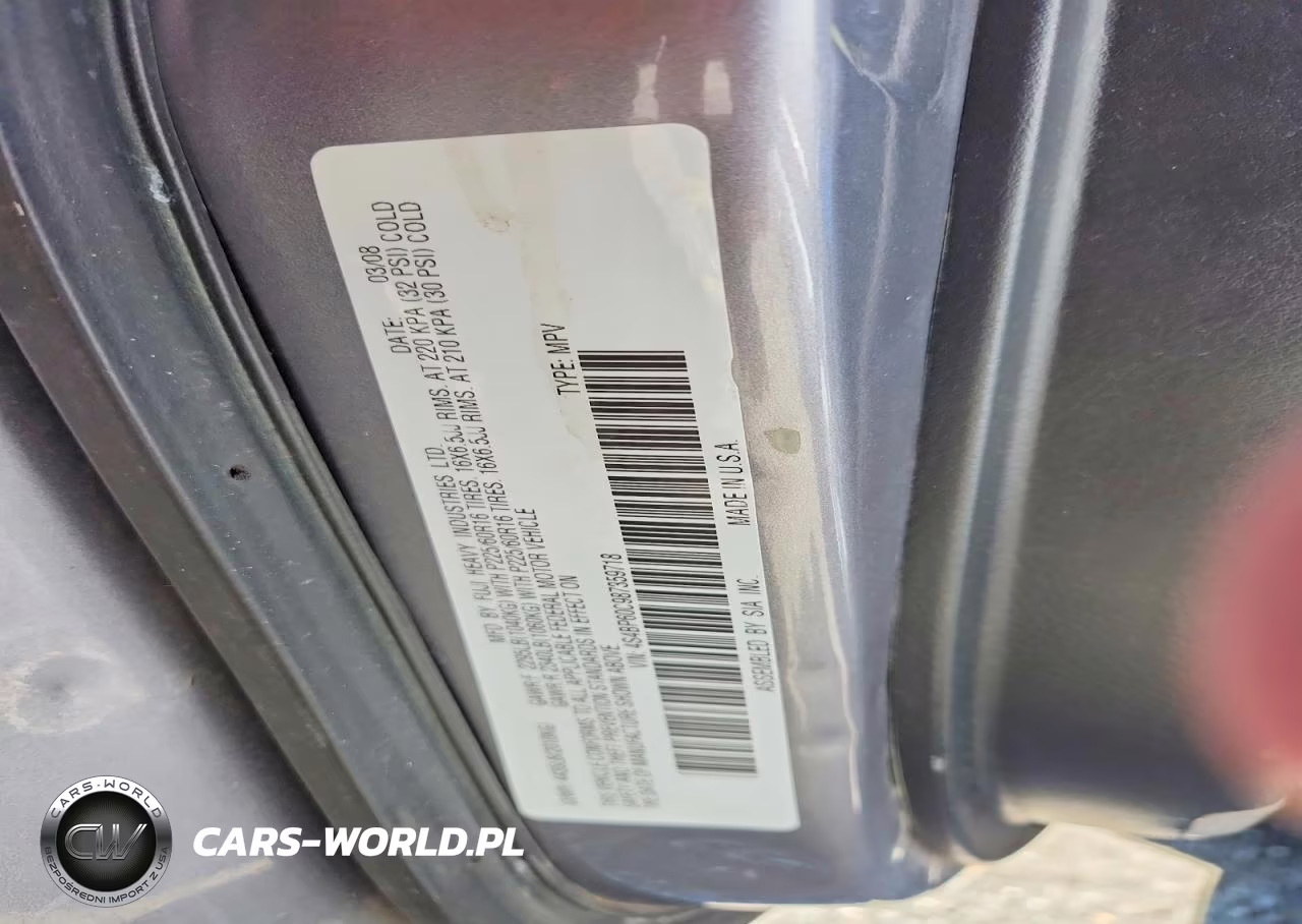 2008 Subaru Outback VIN:4S4BP60C987359718 - 12