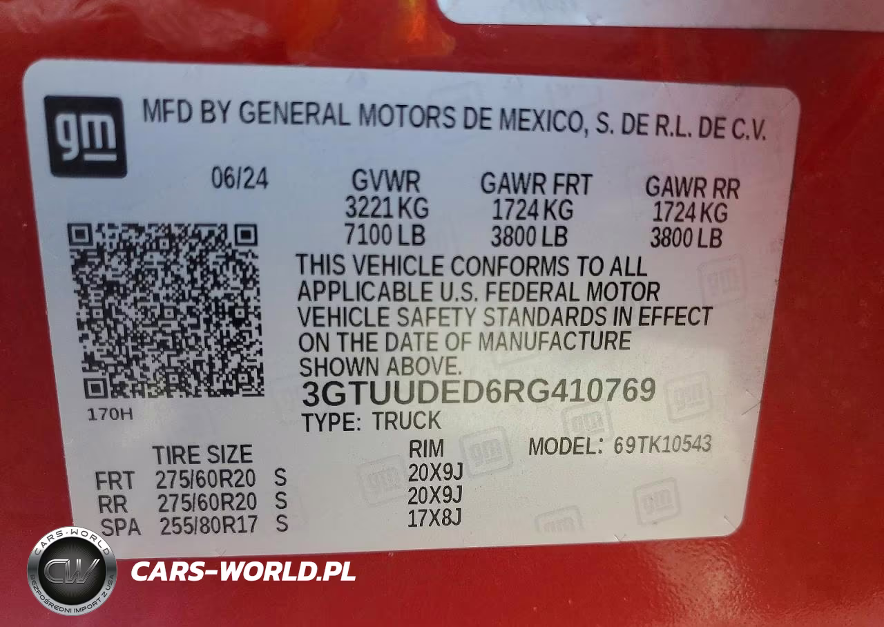 2024 GMC Sierra K1500 Slt VIN:3GTUUDED6RG410769 - 12