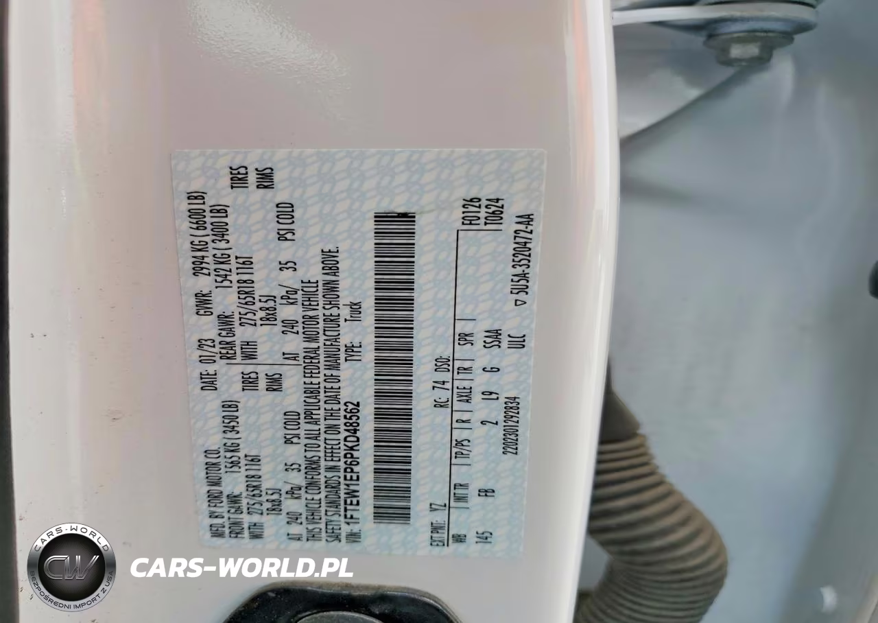 2023 Ford F150 Supercrew VIN:1FTEW1EP6PKD48562 - 12