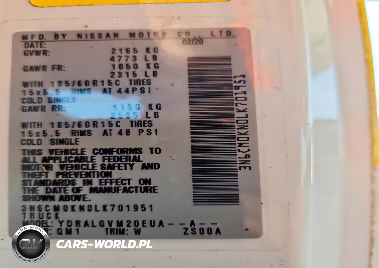 2020 Nissan Nv200 Sv Delivery Van VIN:3N6CM0KN0LK701951 - 11