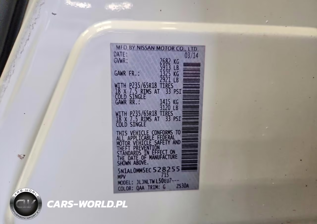 2014 Infiniti Qx60 Base VIN:5N1AL0MM5EC528255 - 13