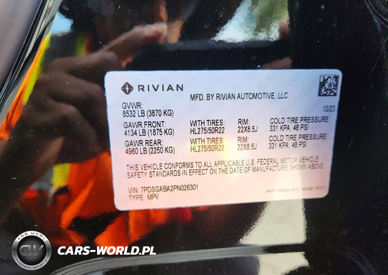2023 Rivian R1S Adventure VIN:7PDSGABA2PN026301 - 13