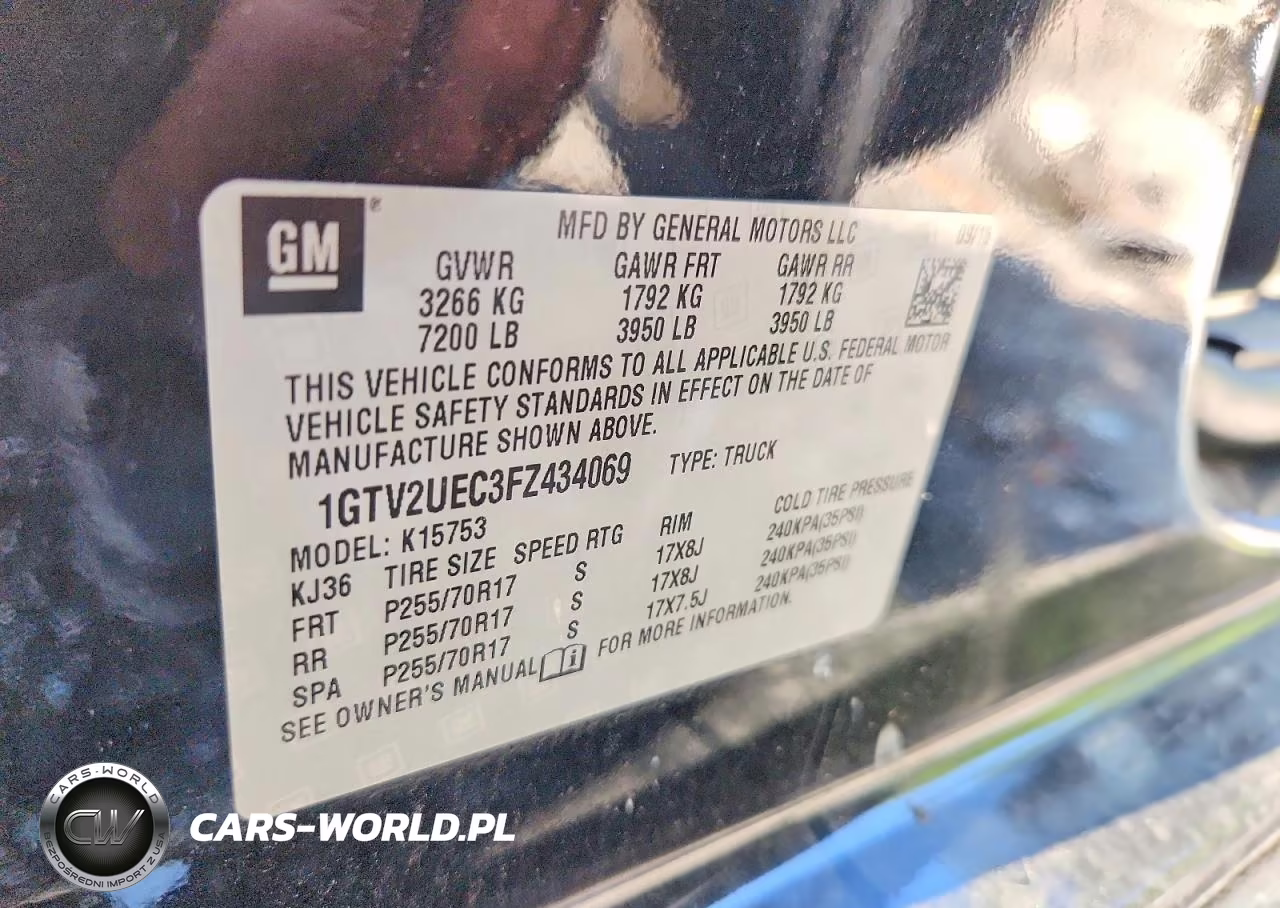 2015 GMC Sierra K1500 Sle VIN:1GTV2UEC3FZ434069 - 12