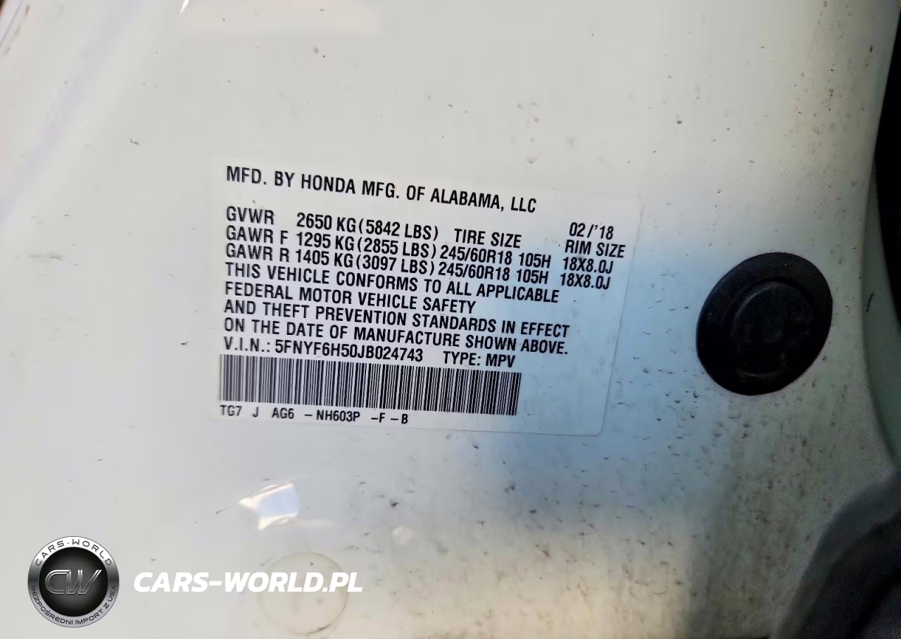 2018 Honda Pilot Exl VIN:5FNYF6H50JB024743 - 13