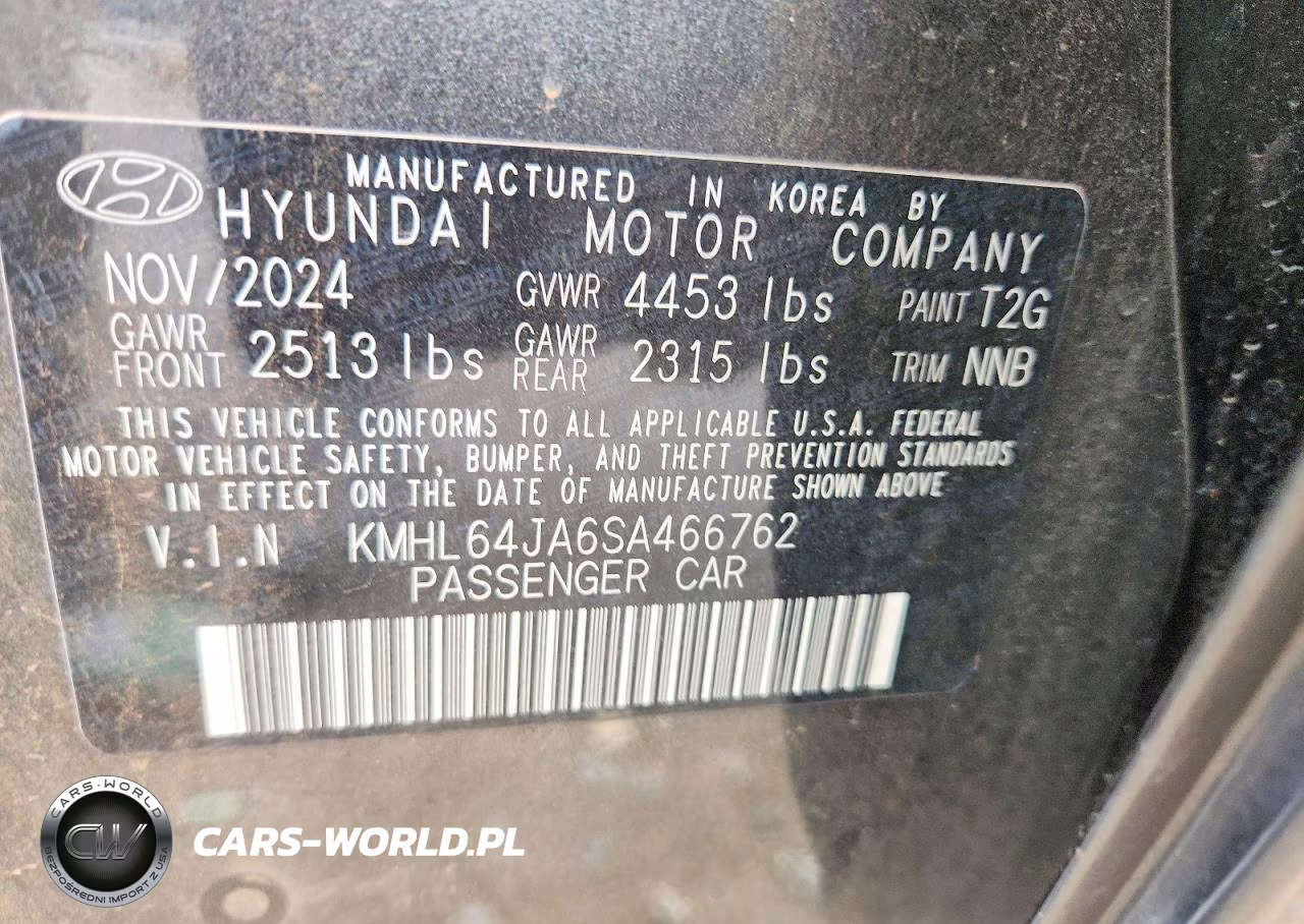 2025 Hyundai Sonata Sel VIN:KMHL64JA6SA466762 - 13