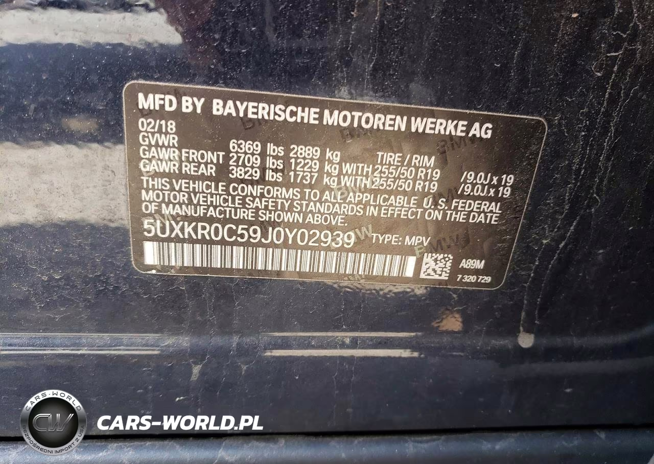 2018 BMW X5 xDrive35I VIN:5UXKR0C59J0Y02939 - 13