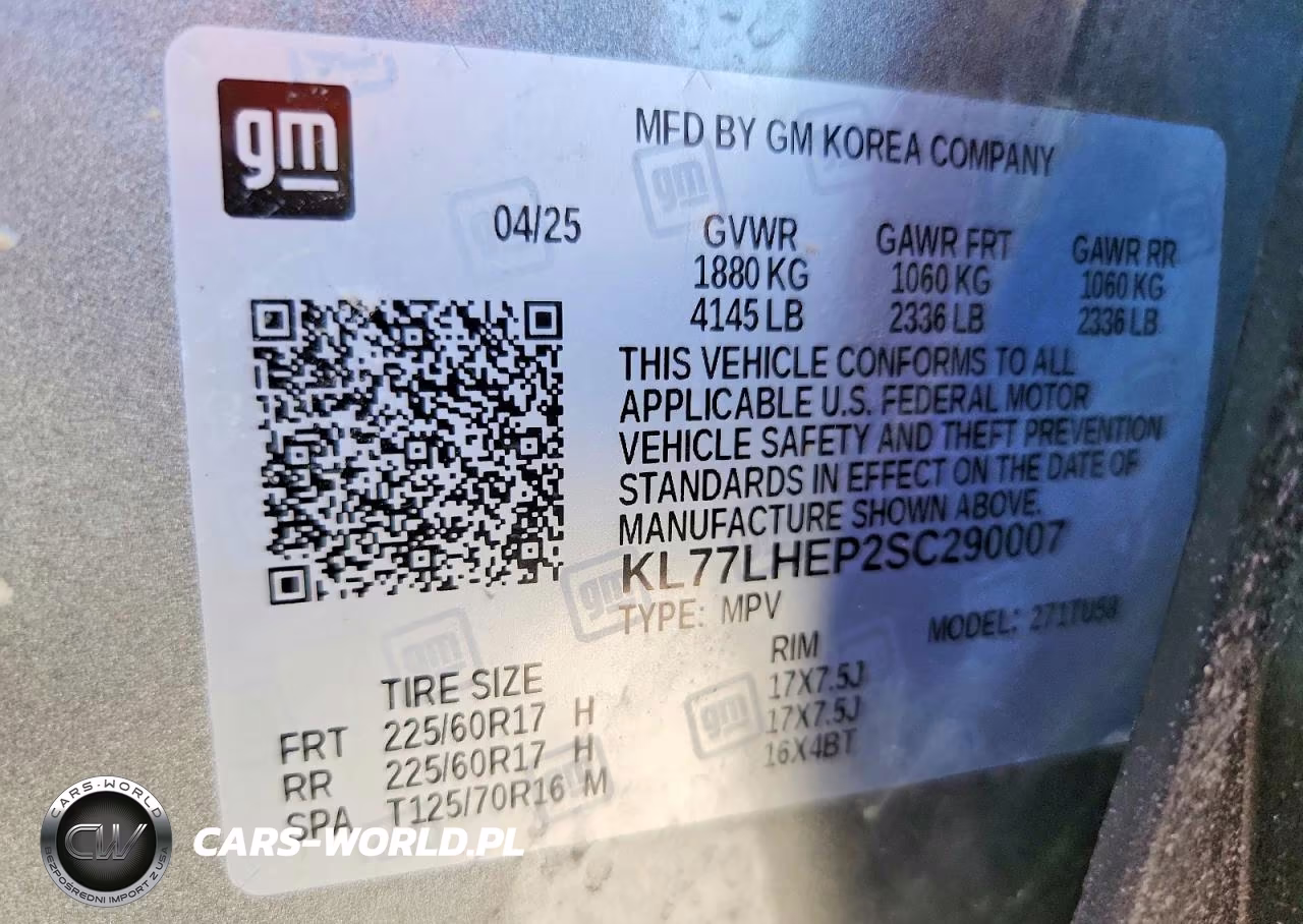2025 Chevrolet Trax VIN:KL77LHEP2SC290007 - 13