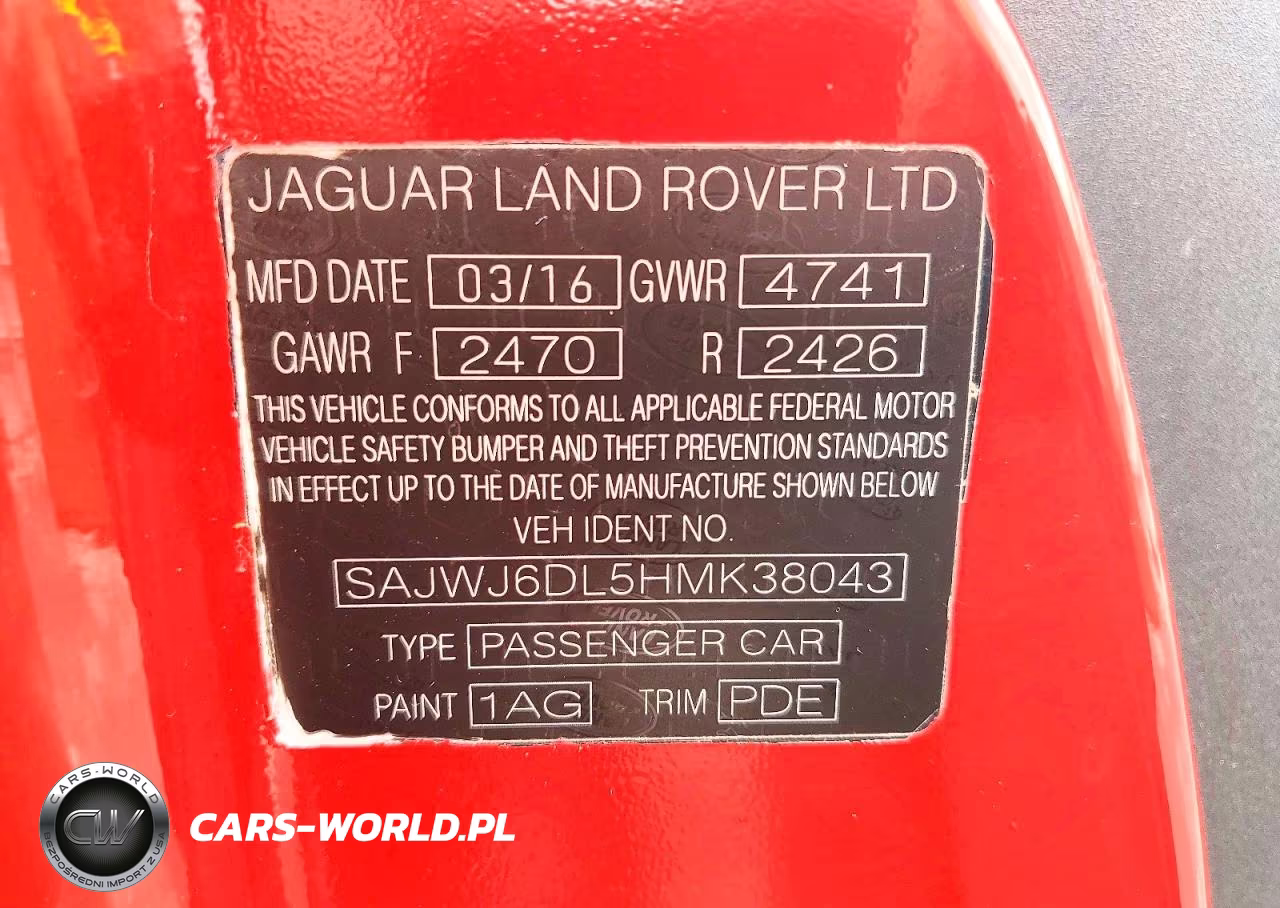 2017 Jaguar F-Type R VIN:SAJWJ6DL5HMK38043 - 12