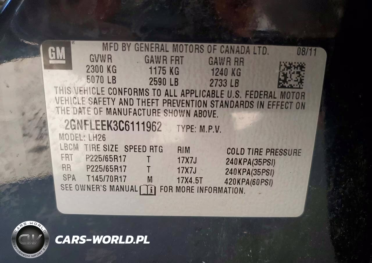2012 Chevrolet Equinox Lt VIN:2GNFLEEK3C6111962 - 13