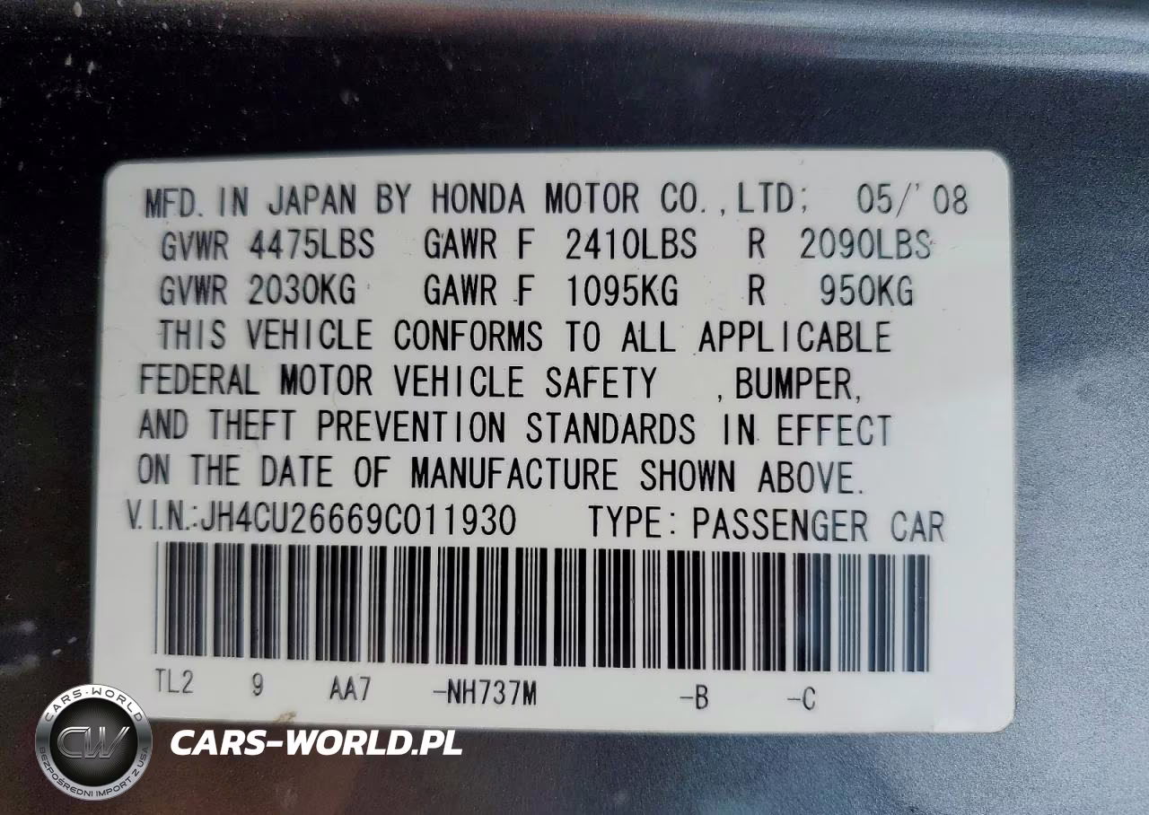 2009 Acura Tsx Tech VIN:JH4CU26669C011930 - 12