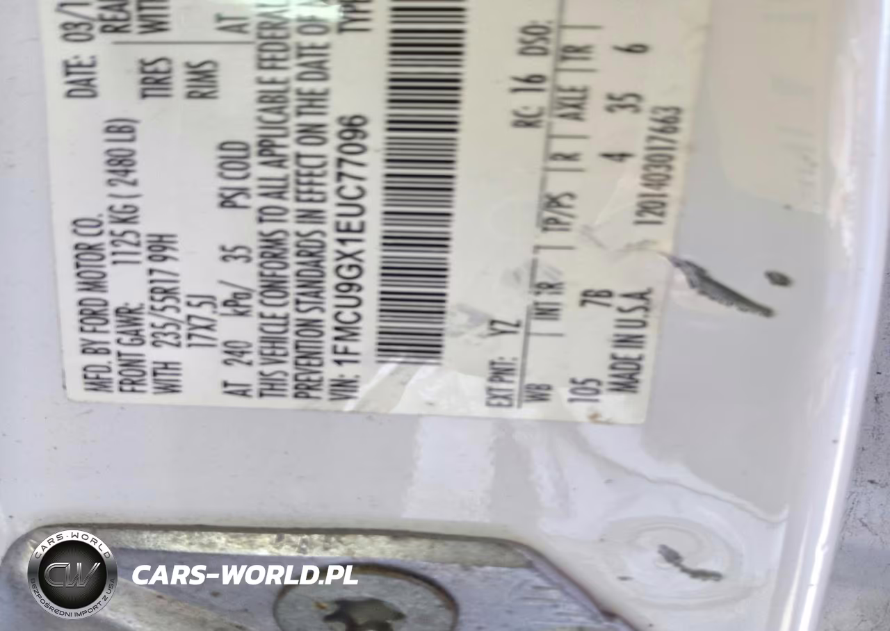 2014 Ford Escape Se VIN:1FMCU9GX1EUC77096 - 13