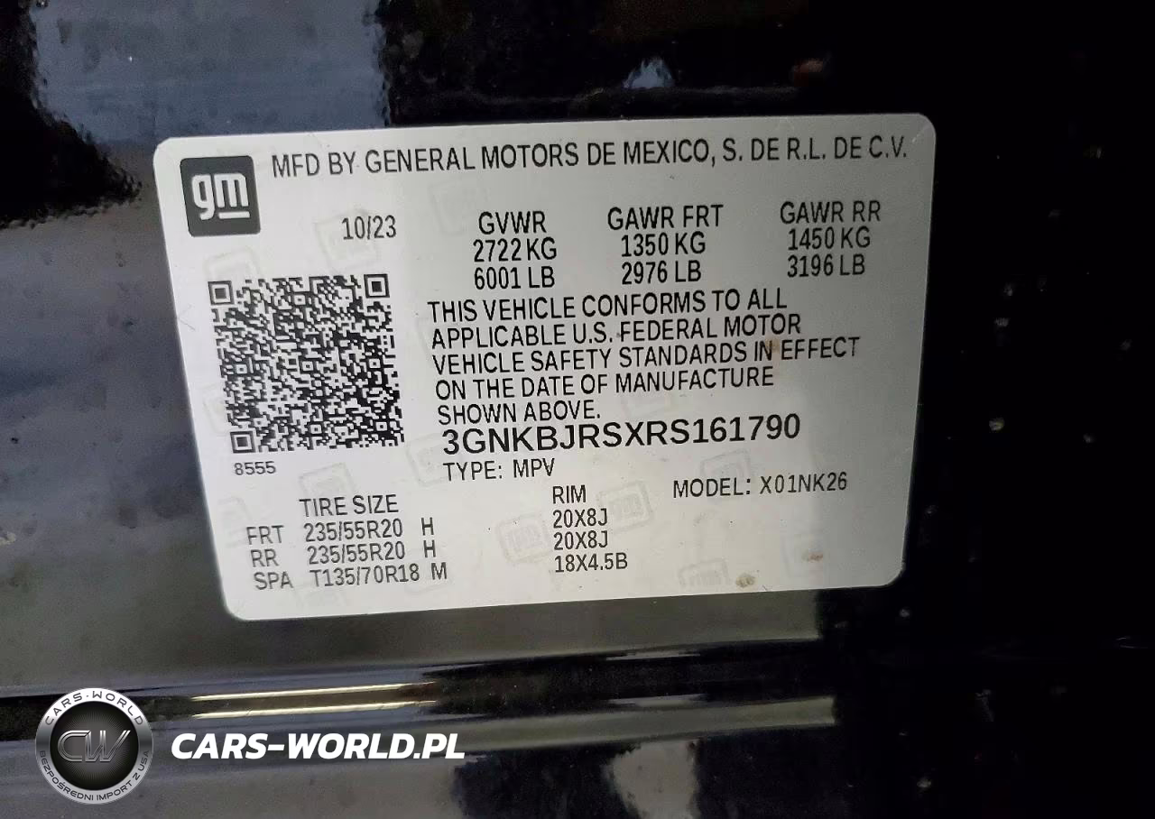2024 Chevrolet Blazer 3Lt VIN:3GNKBJRSXRS161790 - 13