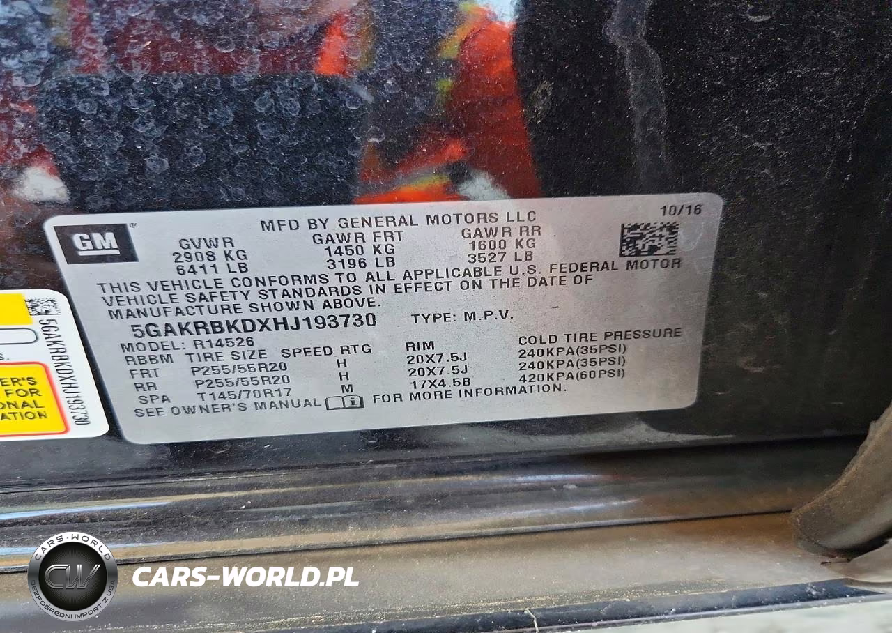 2017 Buick Enclave VIN:5GAKRBKDXHJ193730 - 12