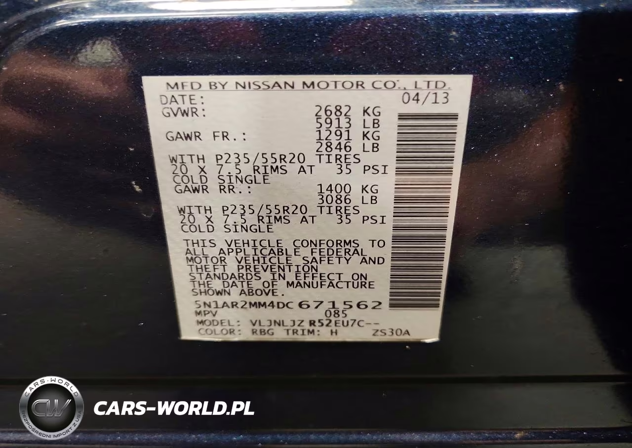 2013 Nissan Pathfinder S VIN:5N1AR2MM4DC671562 - 13