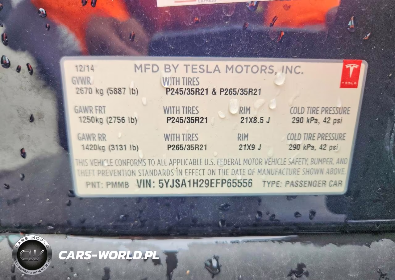 2014 Tesla Model S VIN:5YJSA1H29EFP65556 - 12