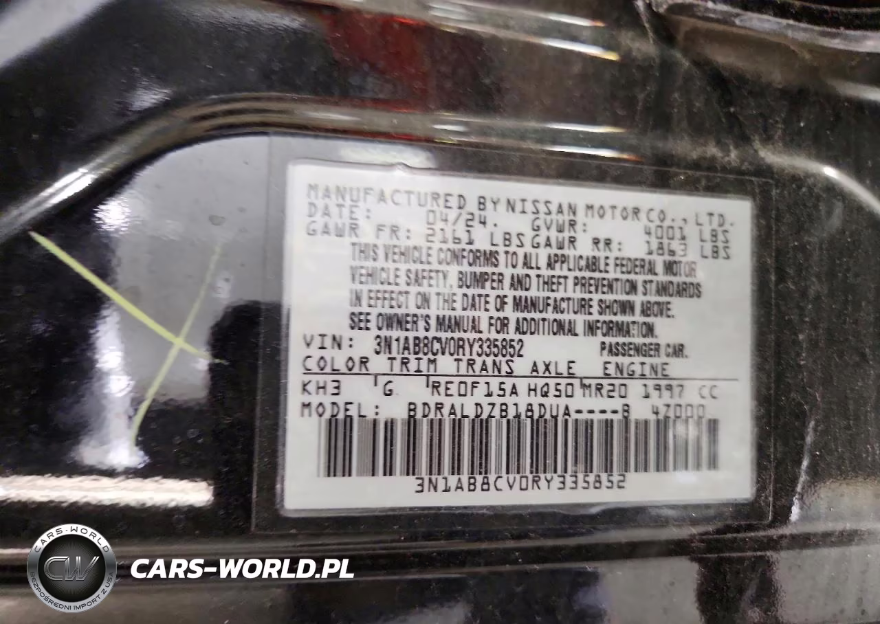 2024 Nissan Sentra Sv VIN:3N1AB8CV0RY335852 - 12