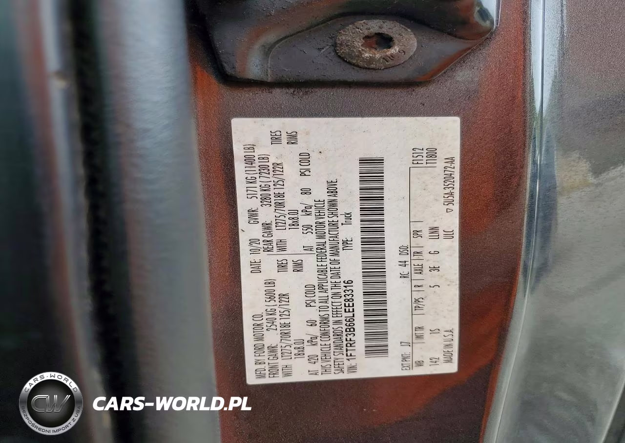 2020 Ford F350 Super Duty VIN:1FTRF3B66LEE83316 - 13