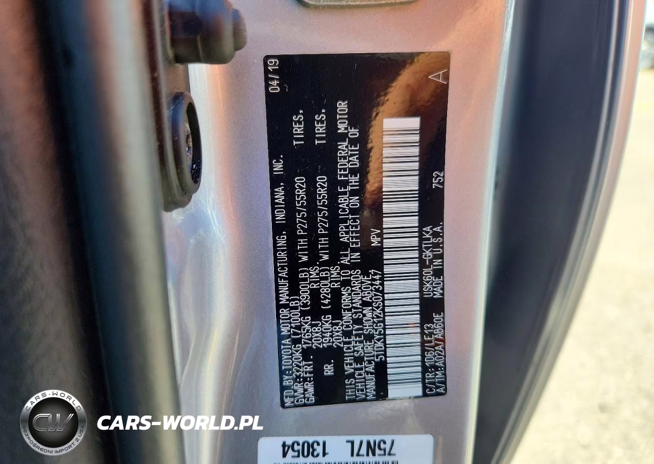 2019 Toyota Sequoia Limited VIN:5TDKY5G12KS073447 - 13
