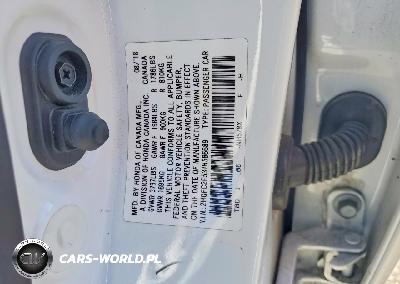 2018 Honda Civic Lx VIN:2HGFC2F53JH586689 - 12