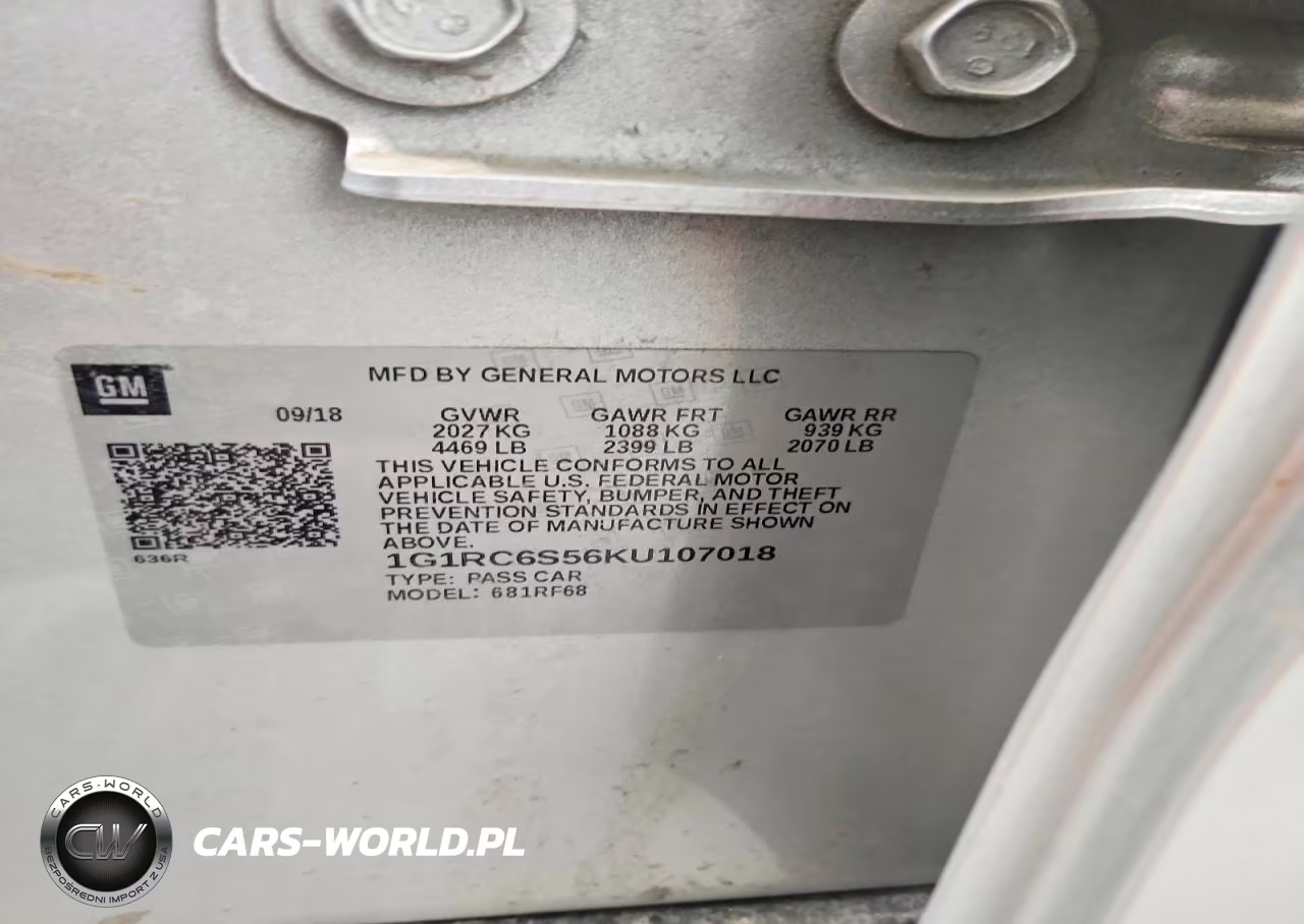 2019 Chevrolet Volt Lt VIN:1G1RC6S56KU107018 - 13