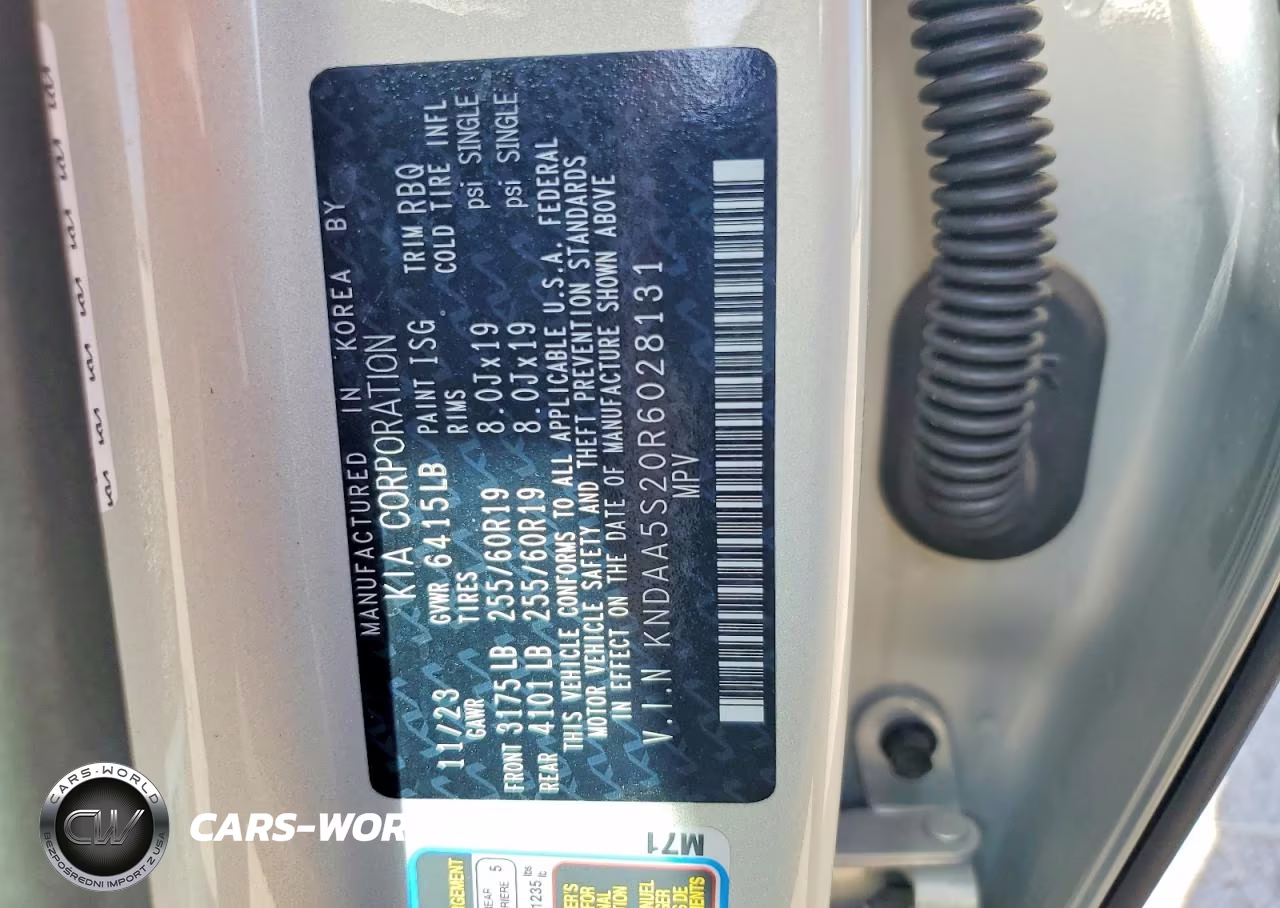 2024 Kia Ev9 Light VIN:KNDAA5S20R6028131 - 13