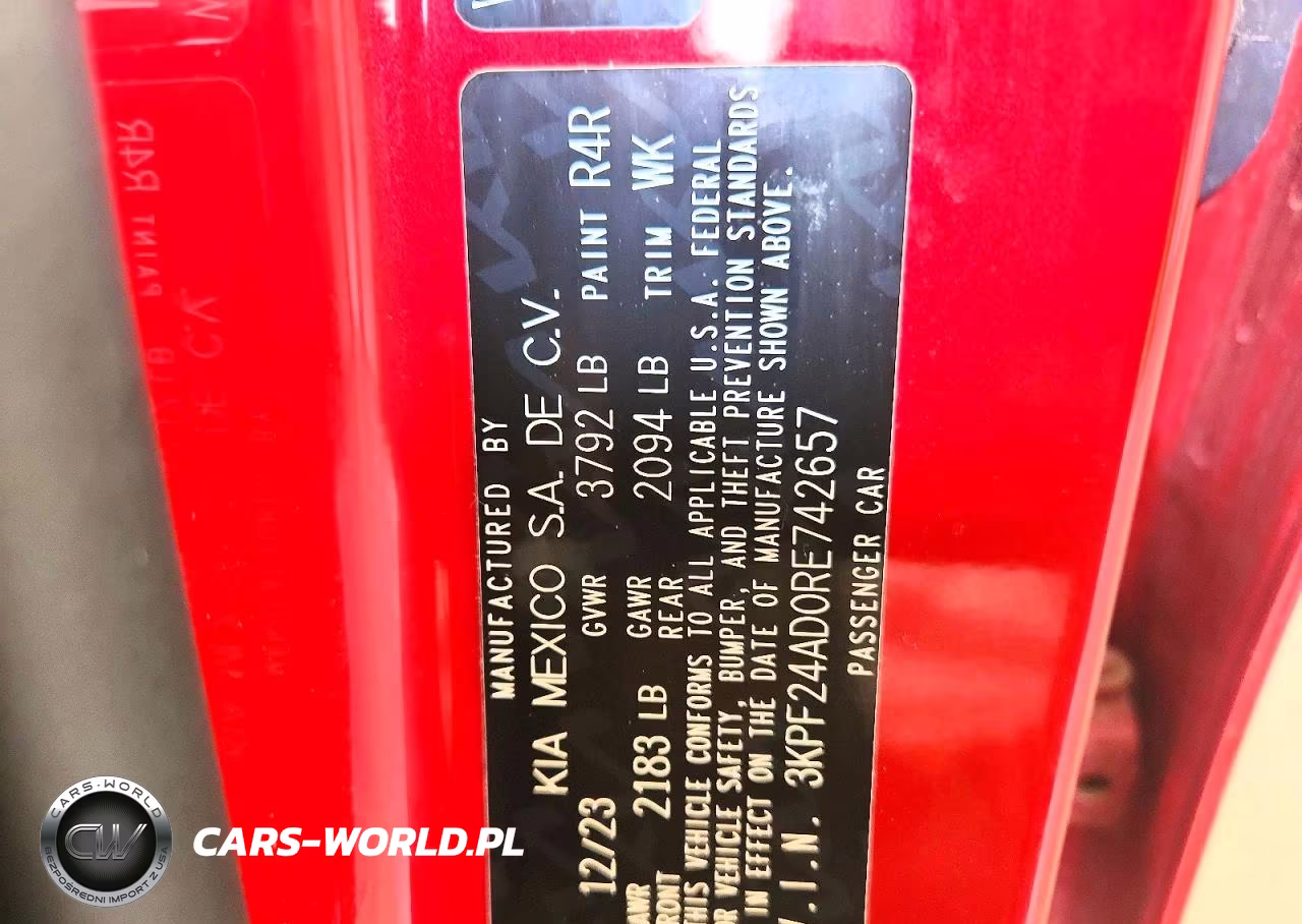 2024 Kia Forte Lxs VIN:3KPF24AD0RE742657 - 12