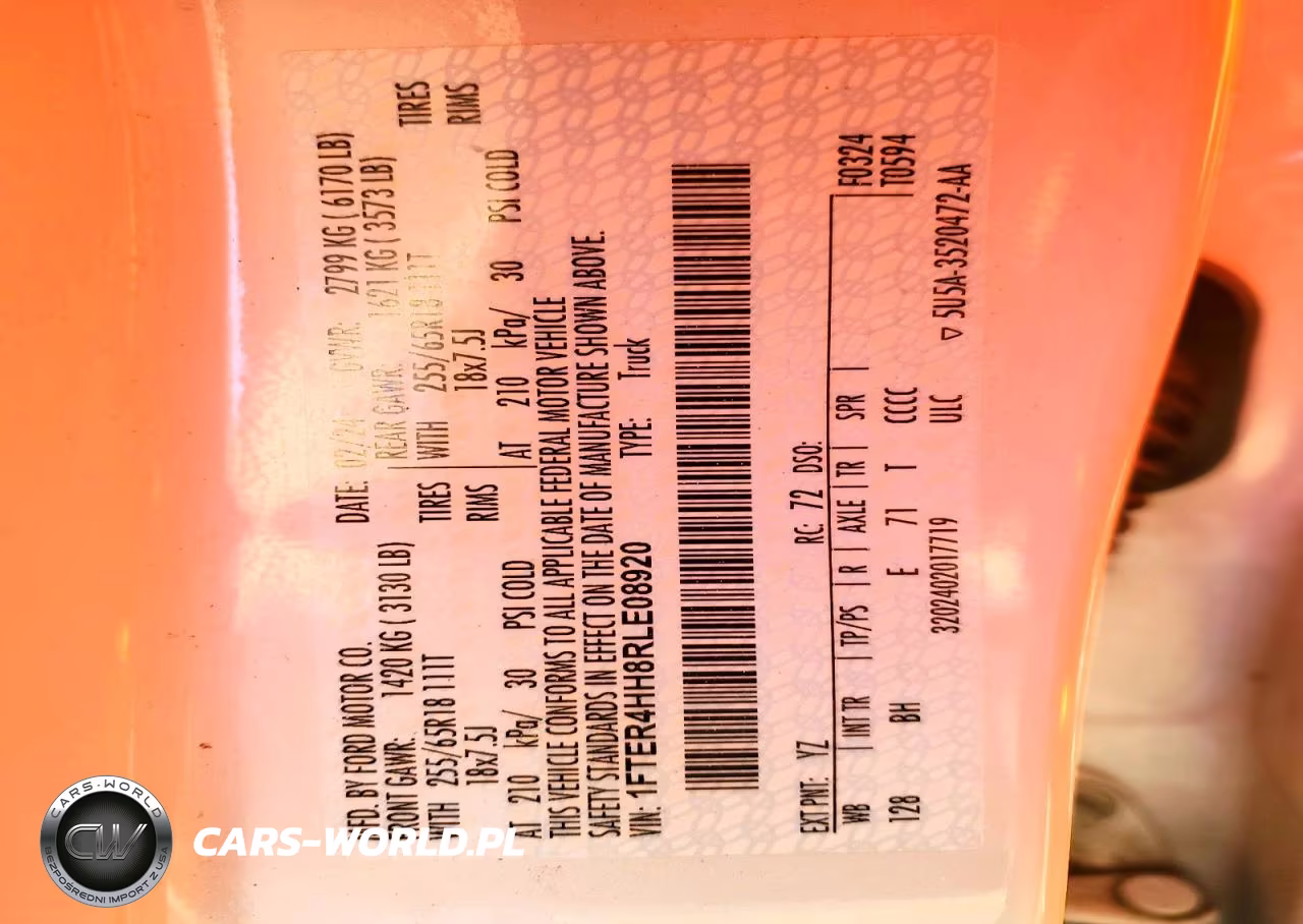 2024 Ford Ranger Xlt VIN:1FTER4HH8RLE08920 - 12